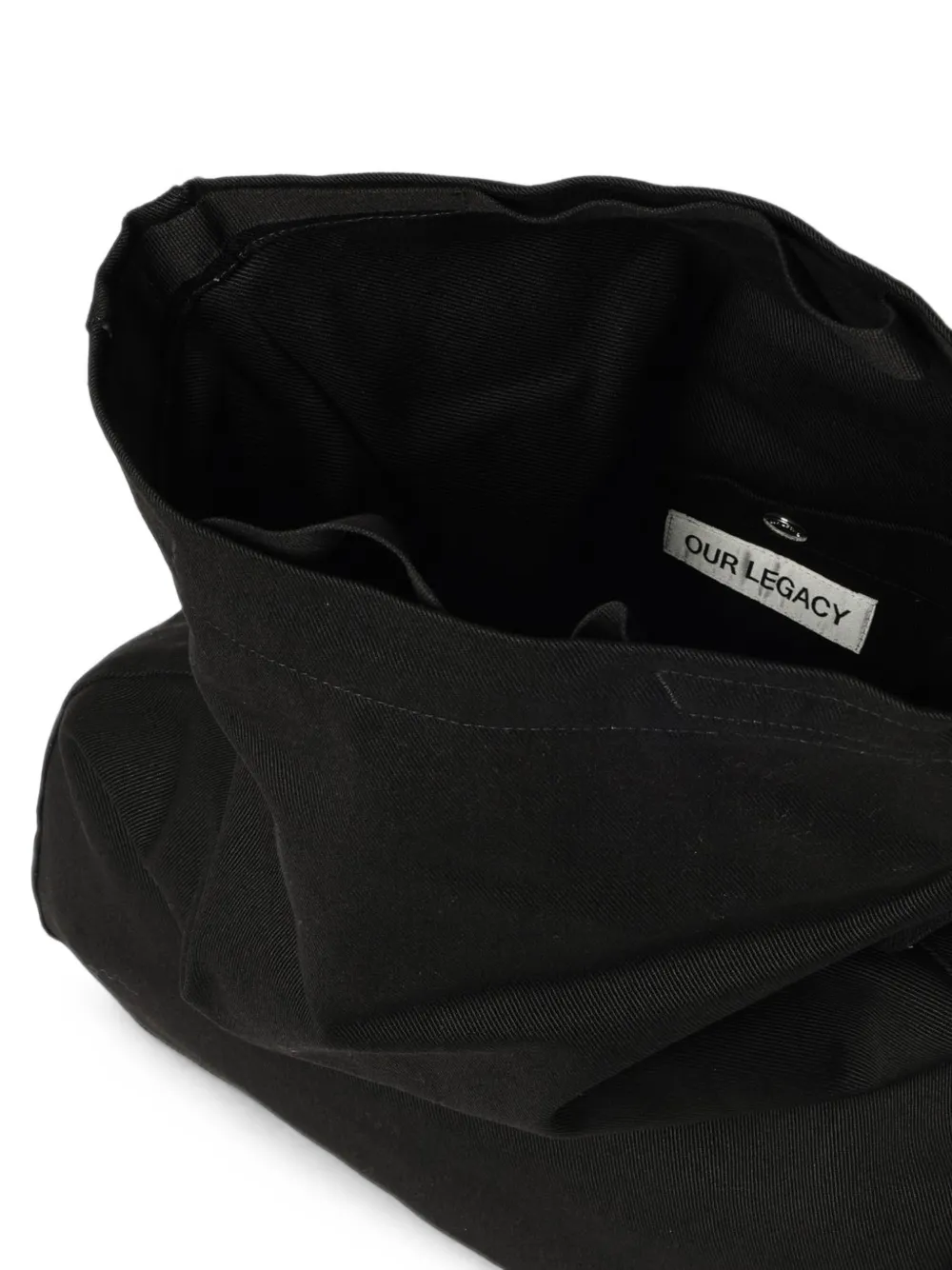 OUR LEGACY Sling logo-patch shoulder bag Zwart