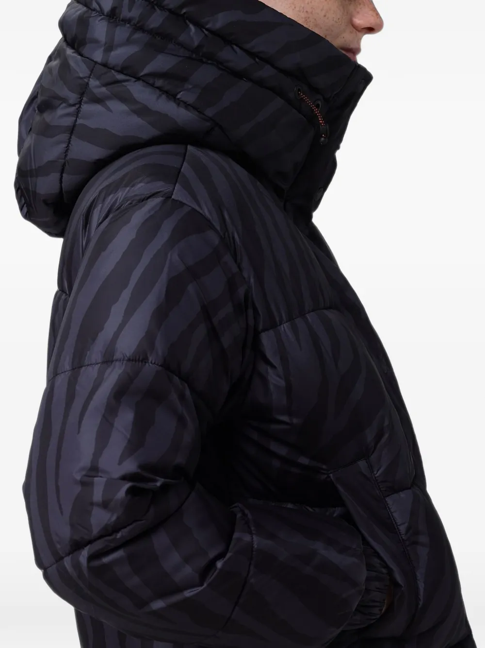 Save The Duck Rhiannon zebra-print puffer jacket Blauw
