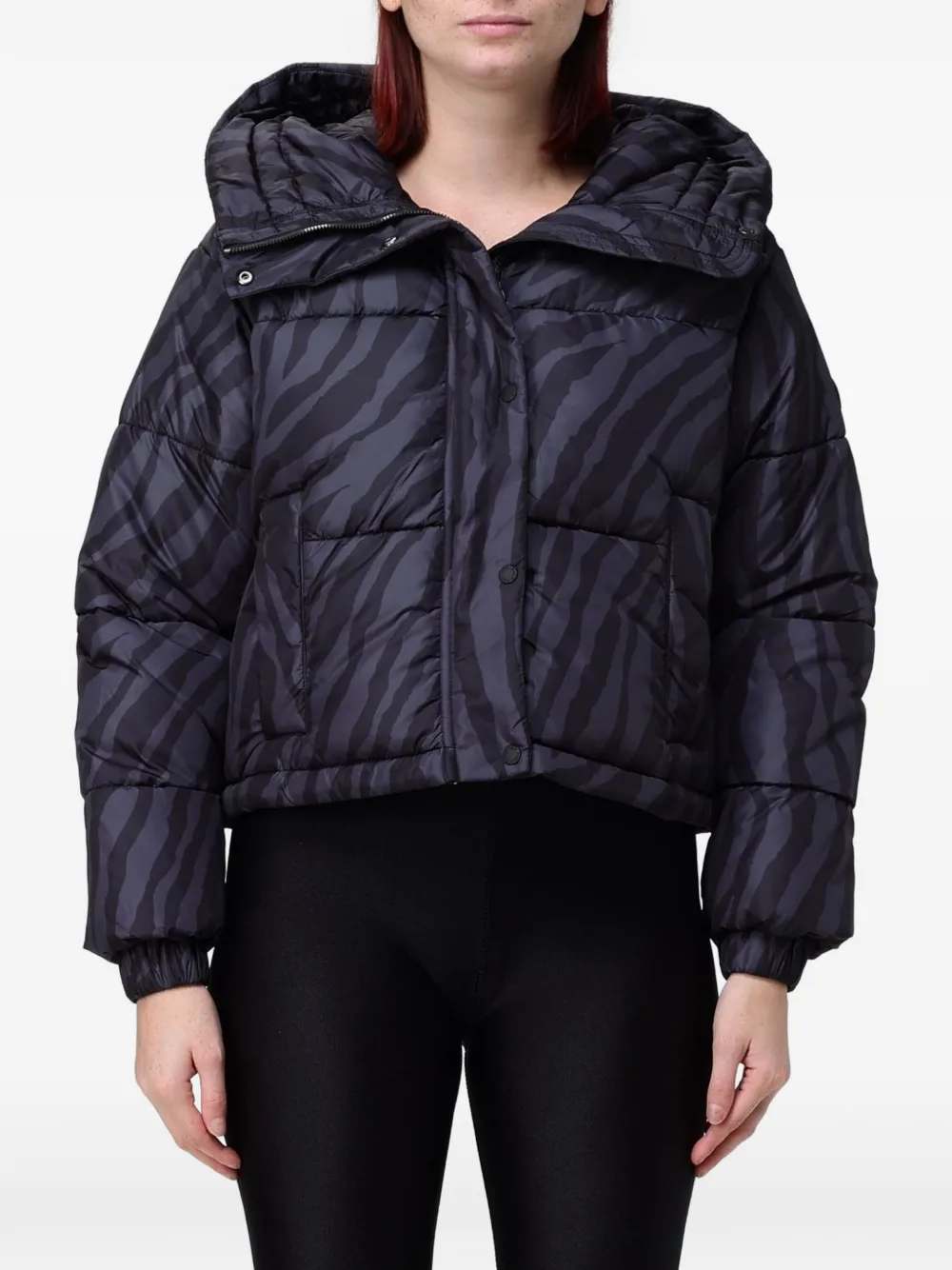 Save The Duck Rhiannon zebra-print puffer jacket