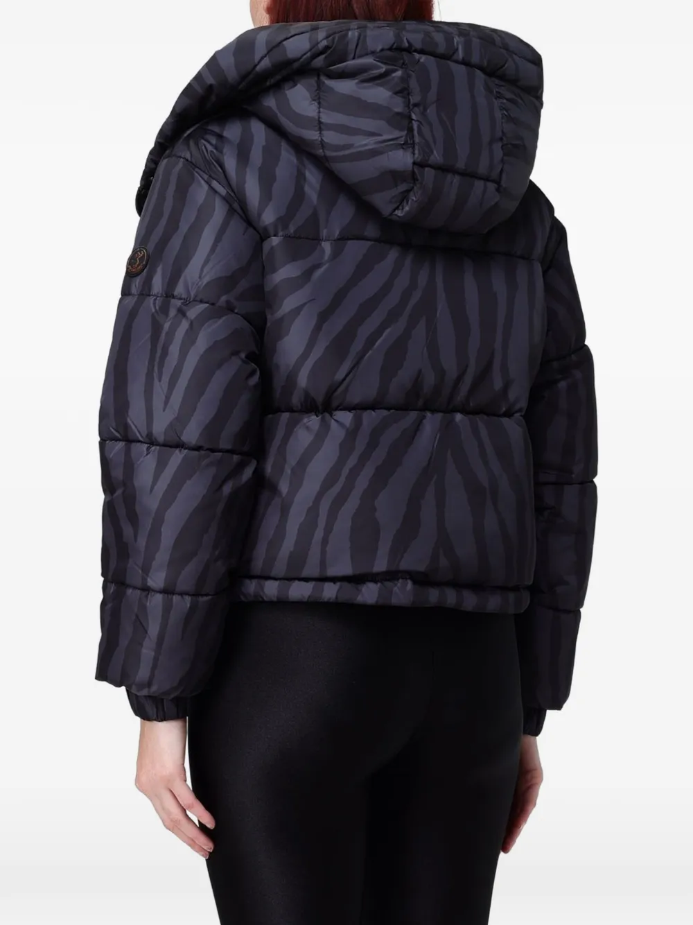 Save The Duck Rhiannon zebra-print puffer jacket Blauw