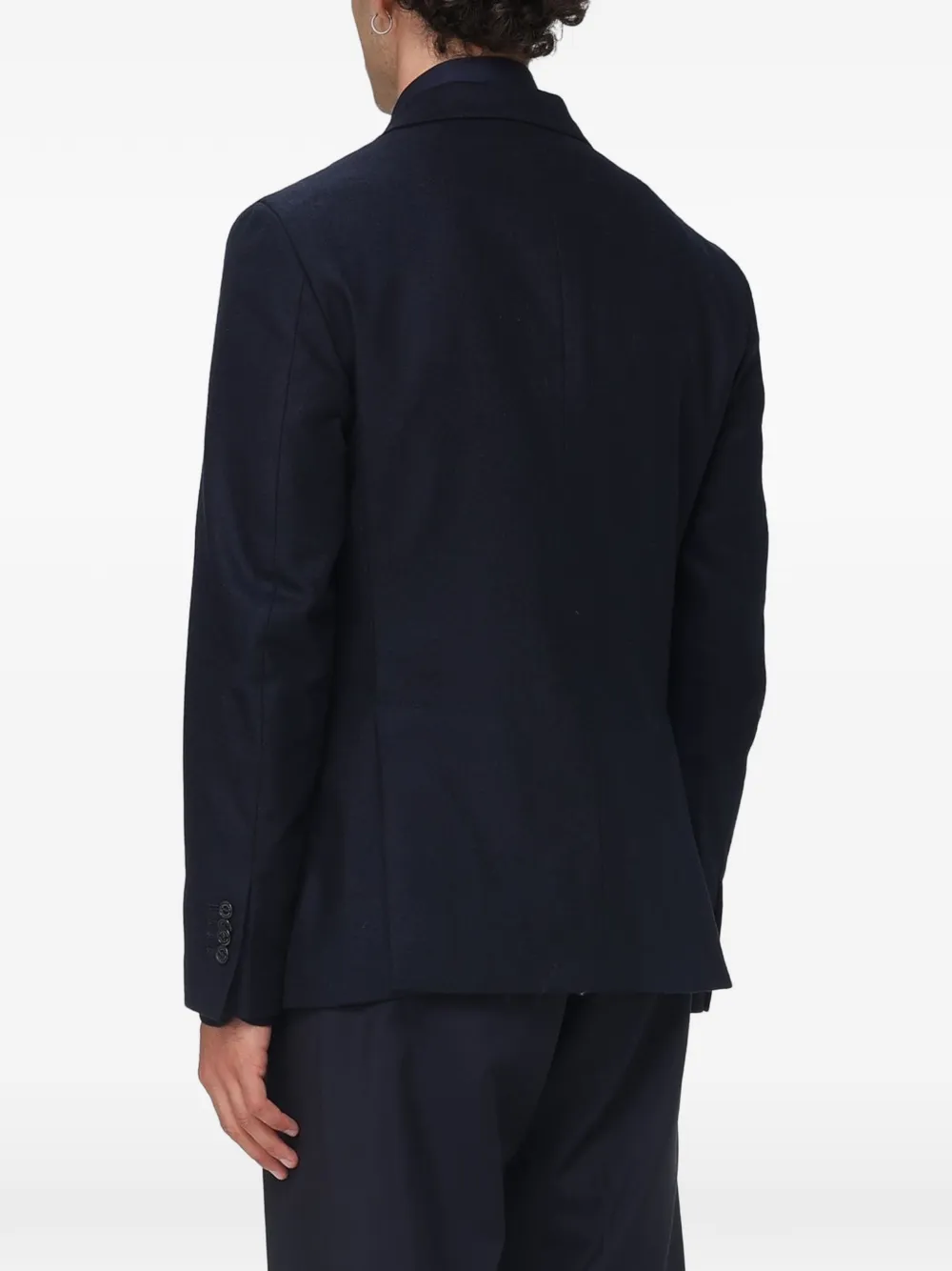 BROOKSFIELD Wollen jas met dubbele rij knopen Blauw