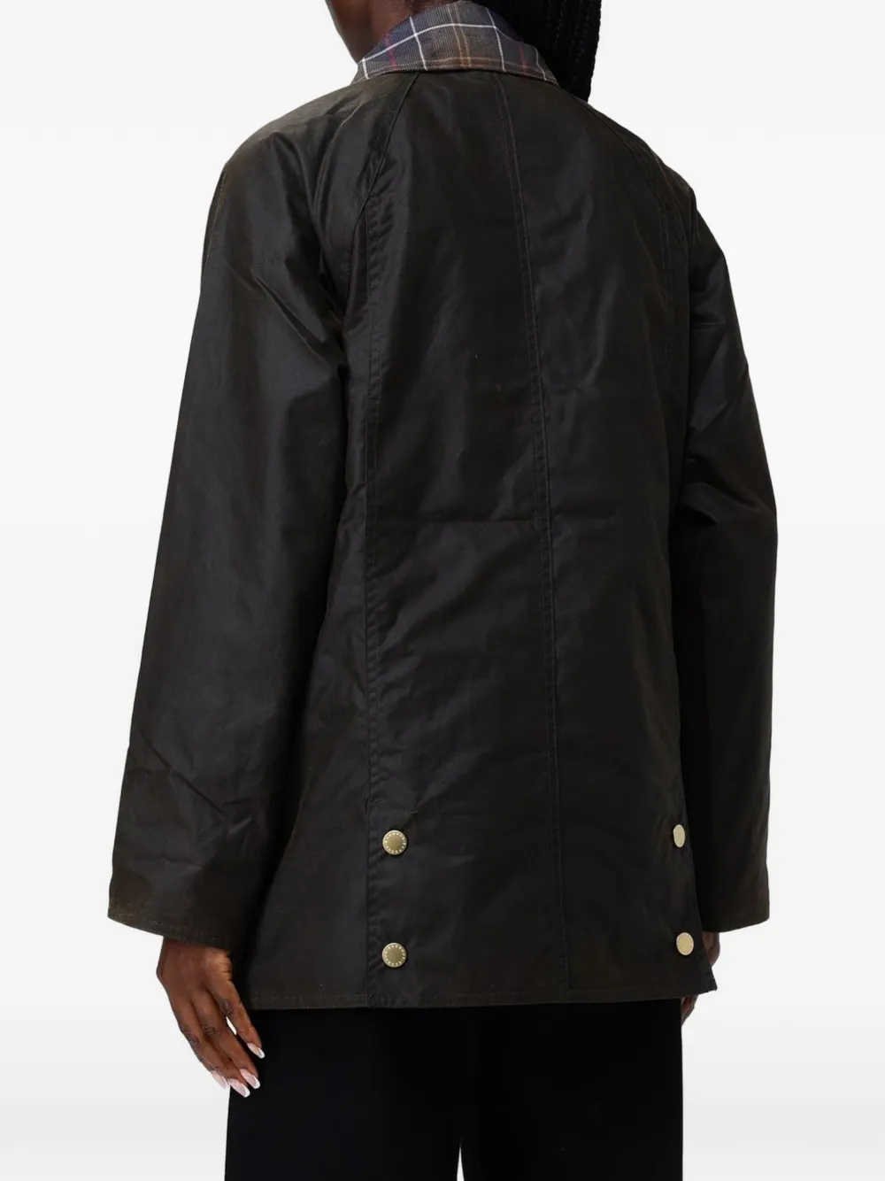 Barbour waxed-cotton jacket Bruin