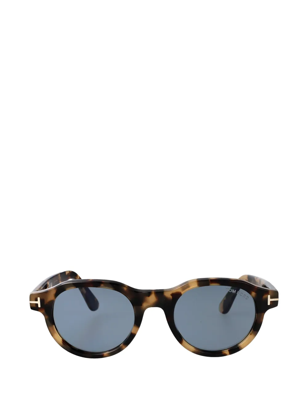 TOM FORD Eyewear Nika-02 Sonnenbrille mit rundem Gestell - Braun