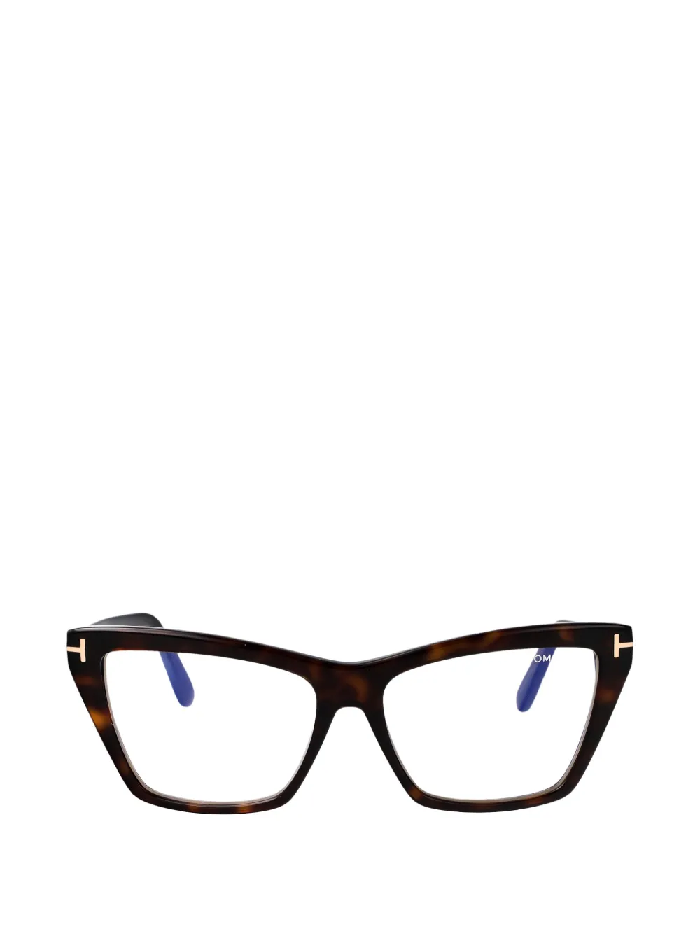 TOM FORD Eyewear cat-eye frame glasses - Marrone