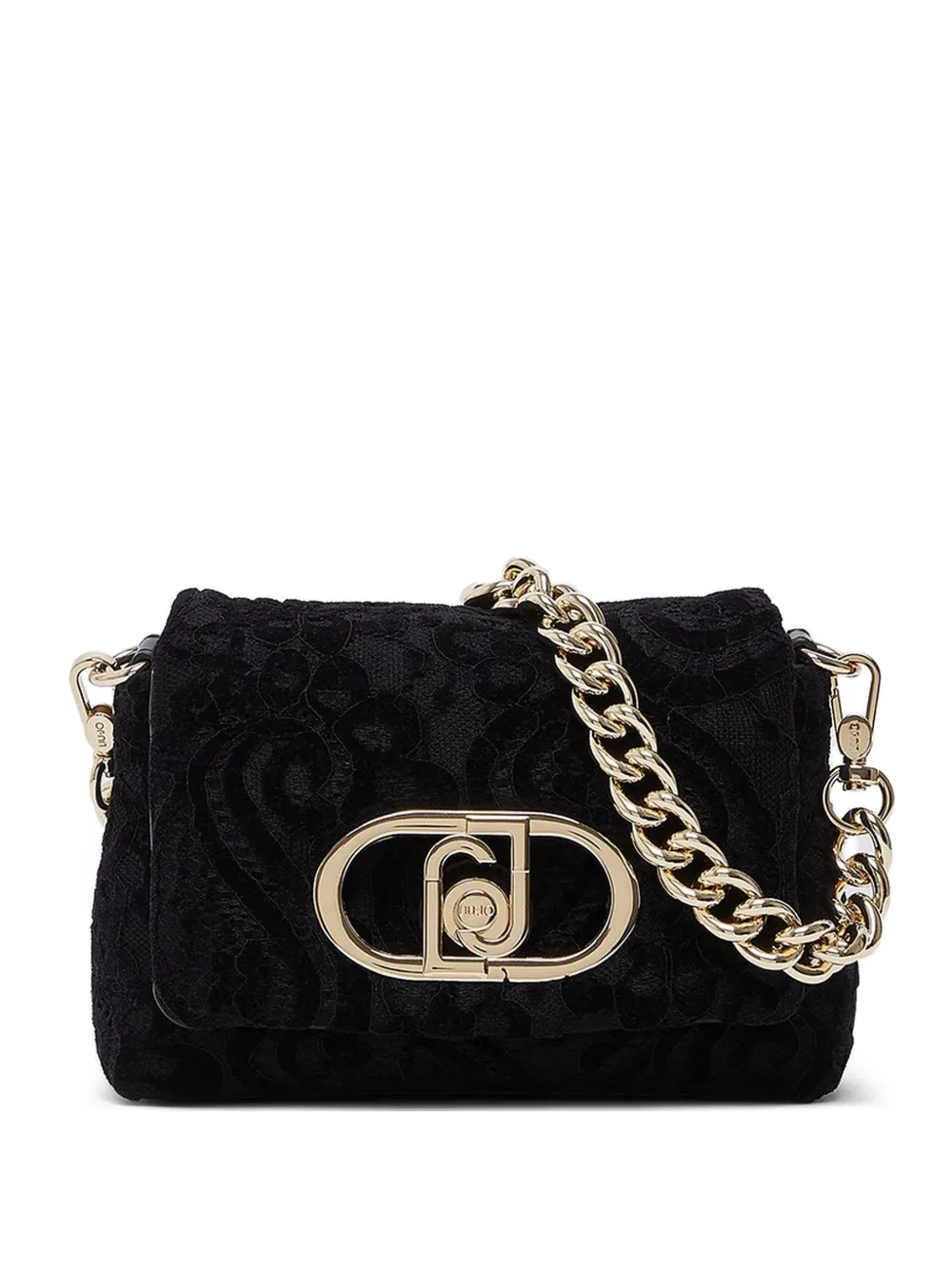 LIU JO Borsa LaPuffy piccola in pizzo - Nero