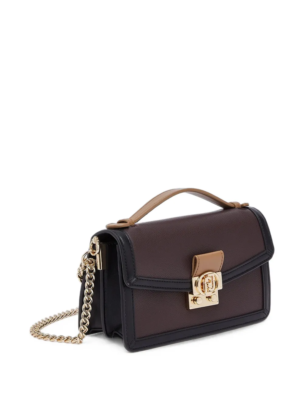 LIU JO Kleine crossbodytas met logoplakkaat Bruin
