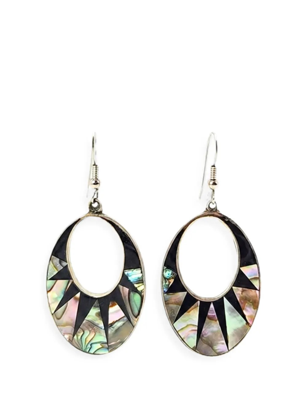 Madison abalone-inlay drop earrings