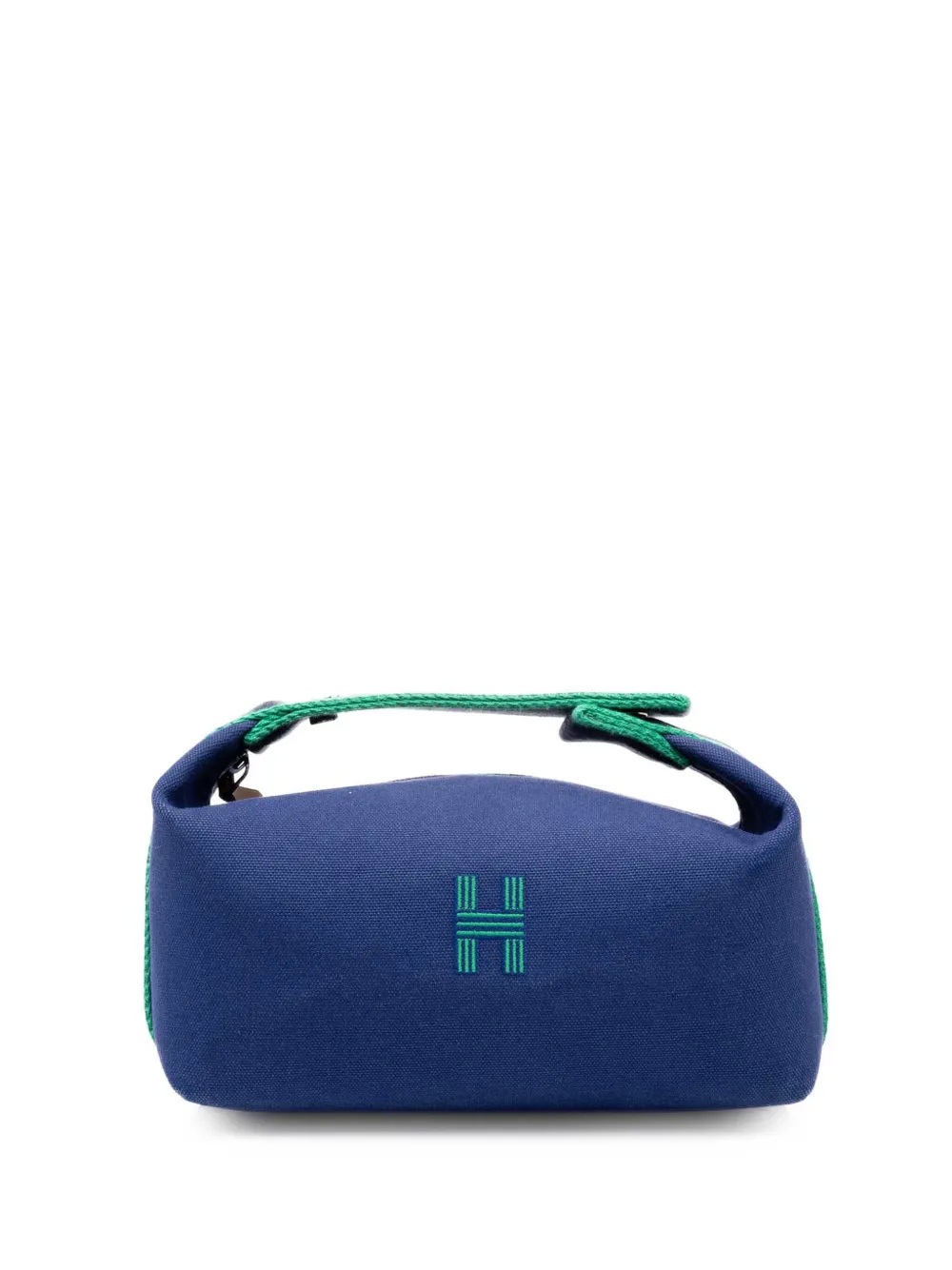 Hermès Pre-Owned 2010-2026 Kleine Toile Bride A Brac Case Kosmetiktasche - Blau