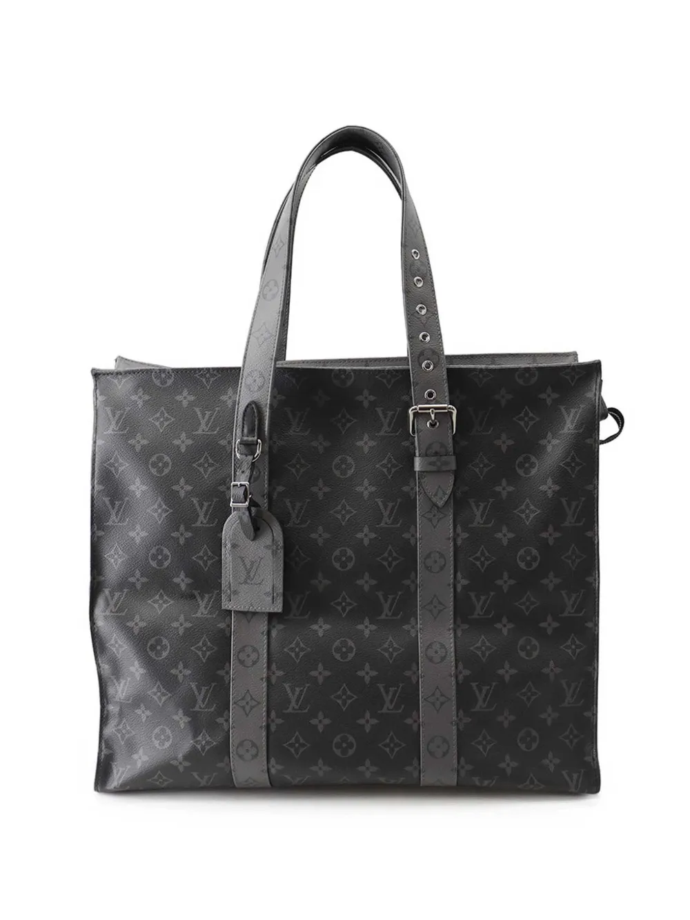 Louis Vuitton Pre-Owned 2021-2026 Monogram Eclipse Cabas Zippe GM tote bag - Nero