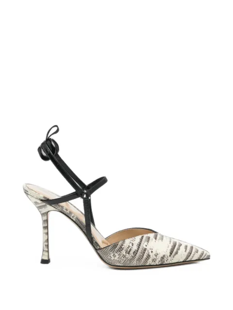 FENDI Colibrì snake-print pumps