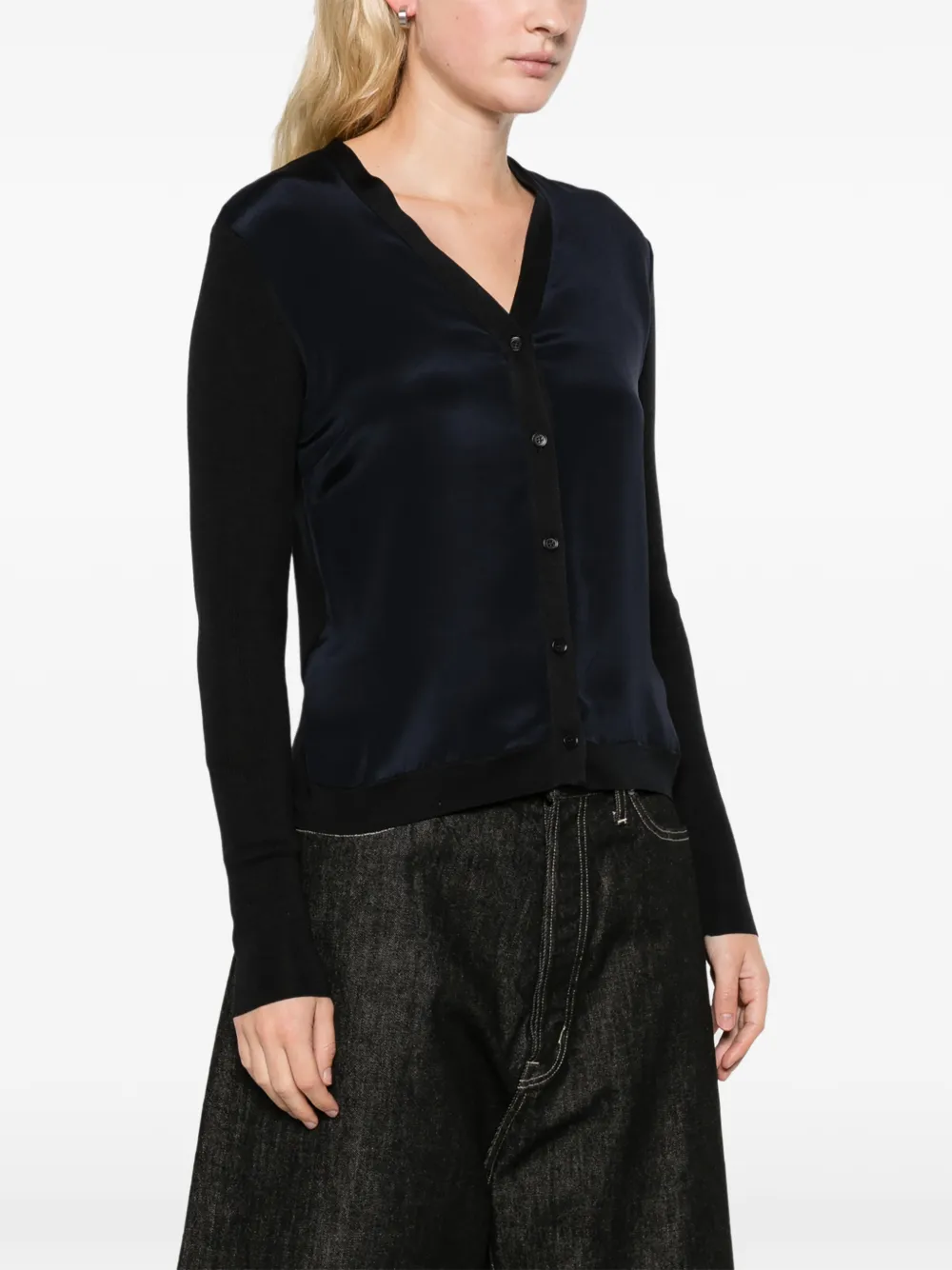 Max Mara cashmere and silk cardigan Ultramarine Blauw