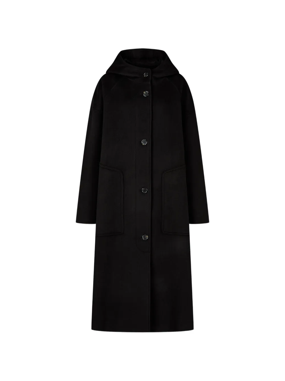 TOMBOY hooded oversized coat - Nero