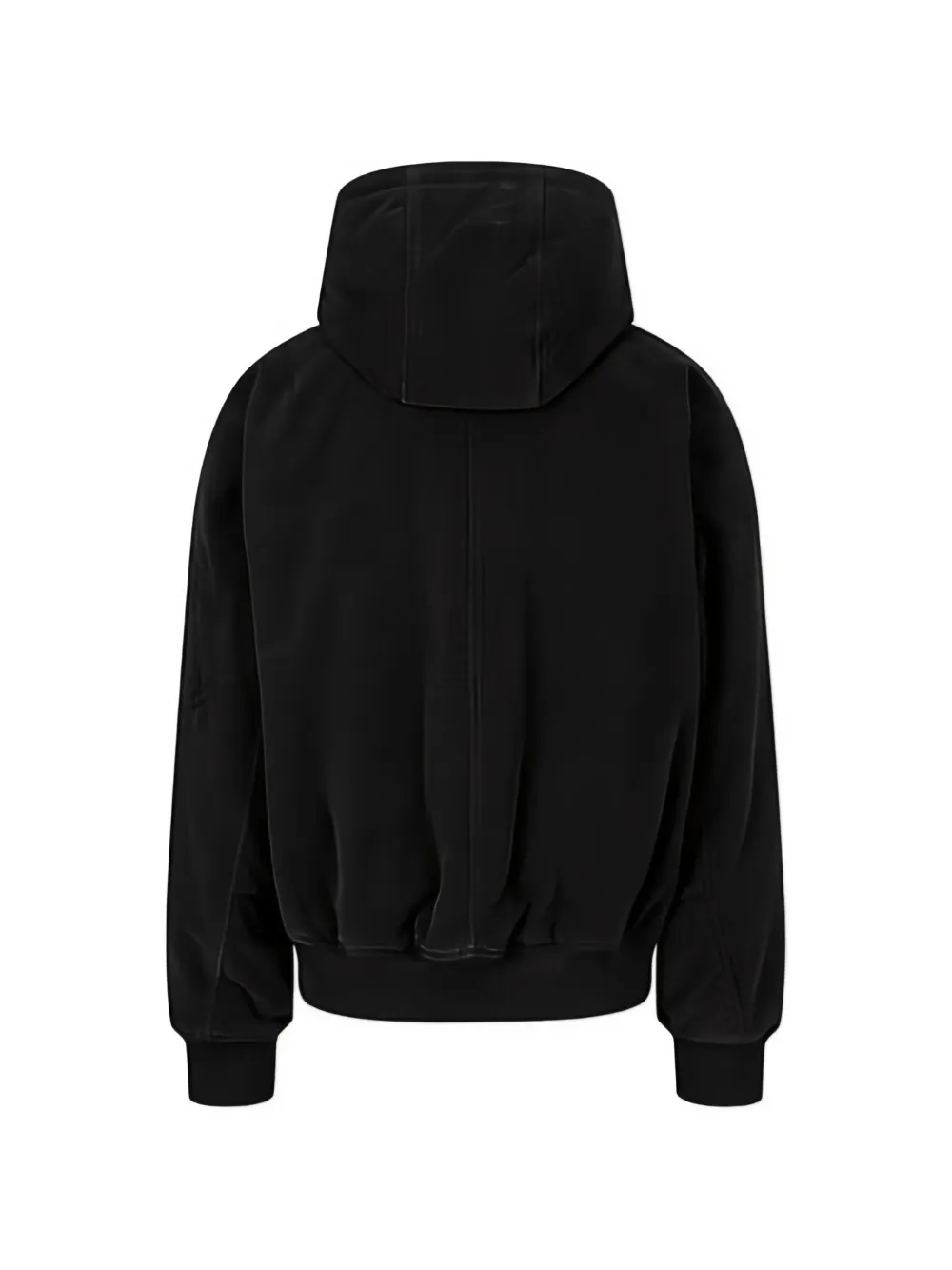 TOMBOY Jack met capuchon en katoenen print Zwart