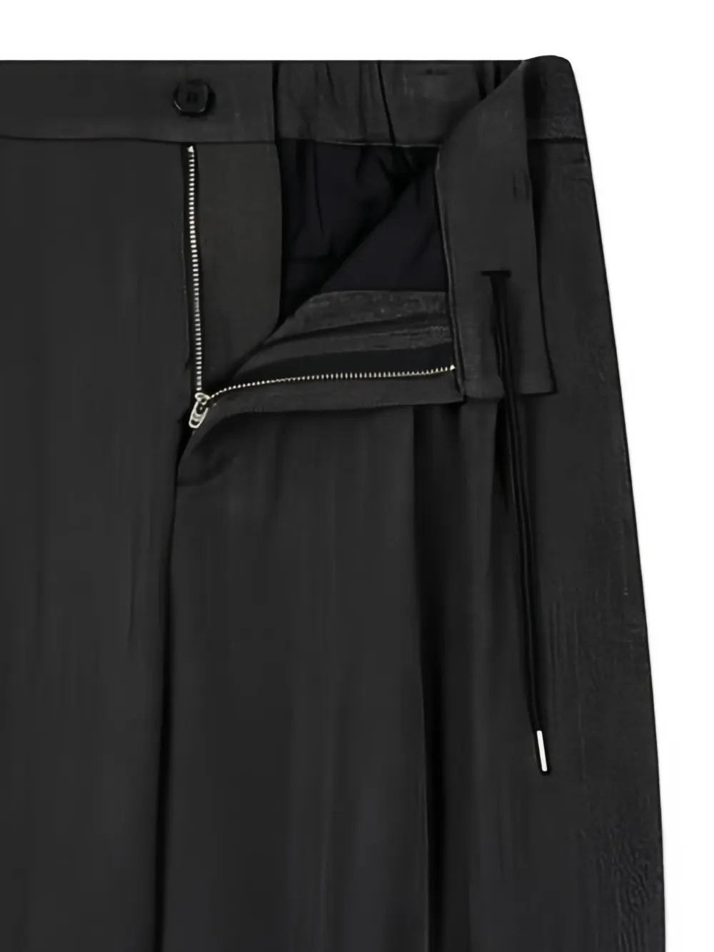 TOMBOY herringbone pleated straight-leg trousers Grijs