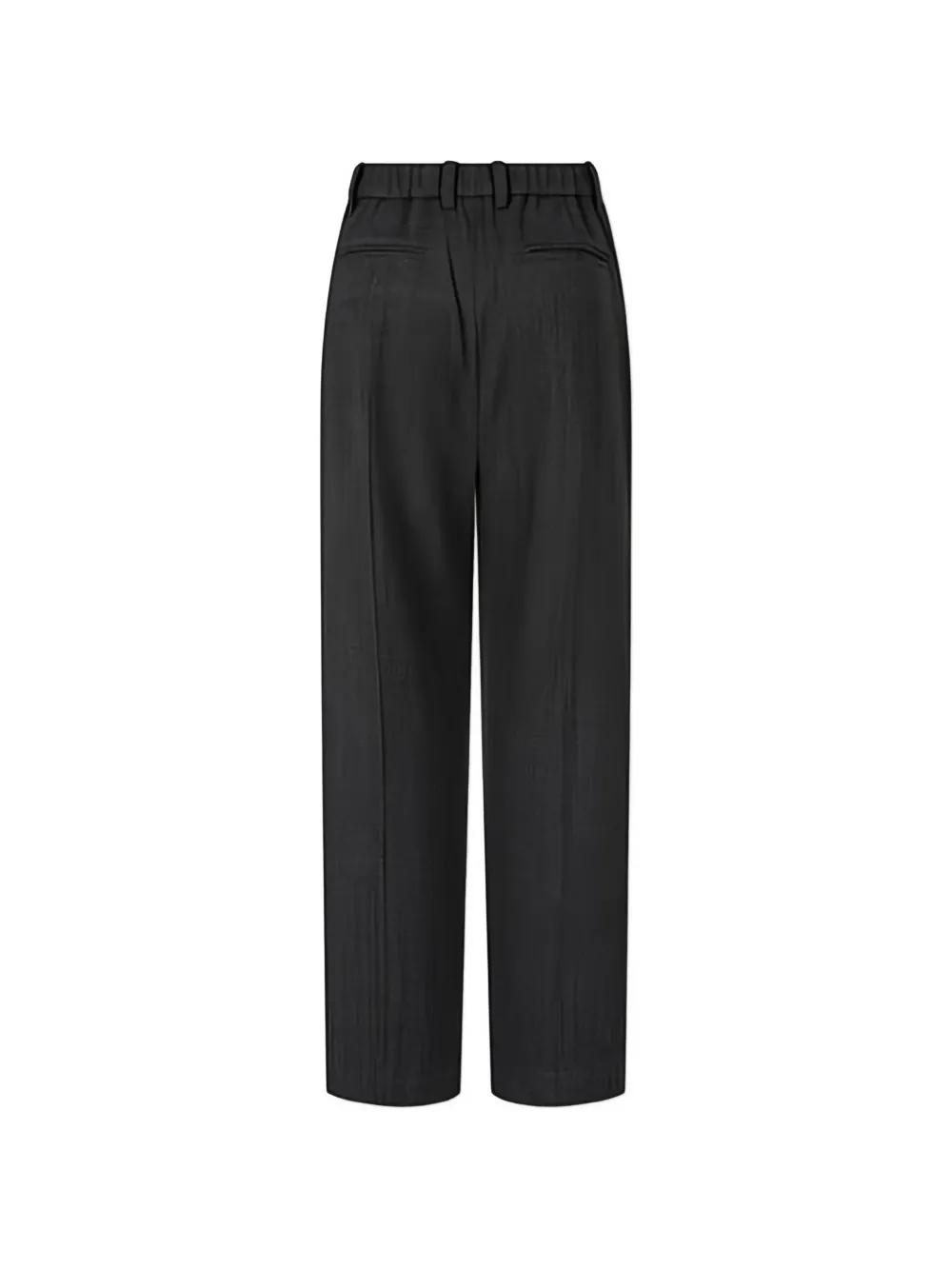 TOMBOY herringbone pleated straight-leg trousers Grijs