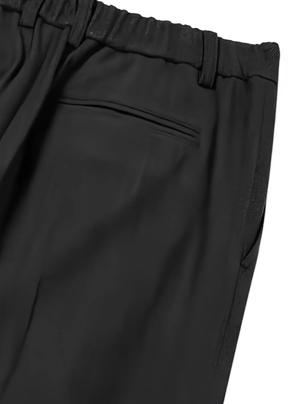 TOMBOY herringbone pleated straight-leg trousers Grijs