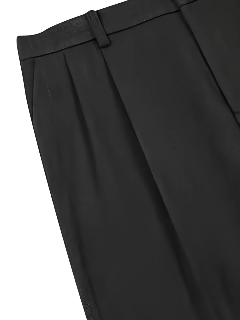 TOMBOY herringbone pleated straight-leg trousers Grijs