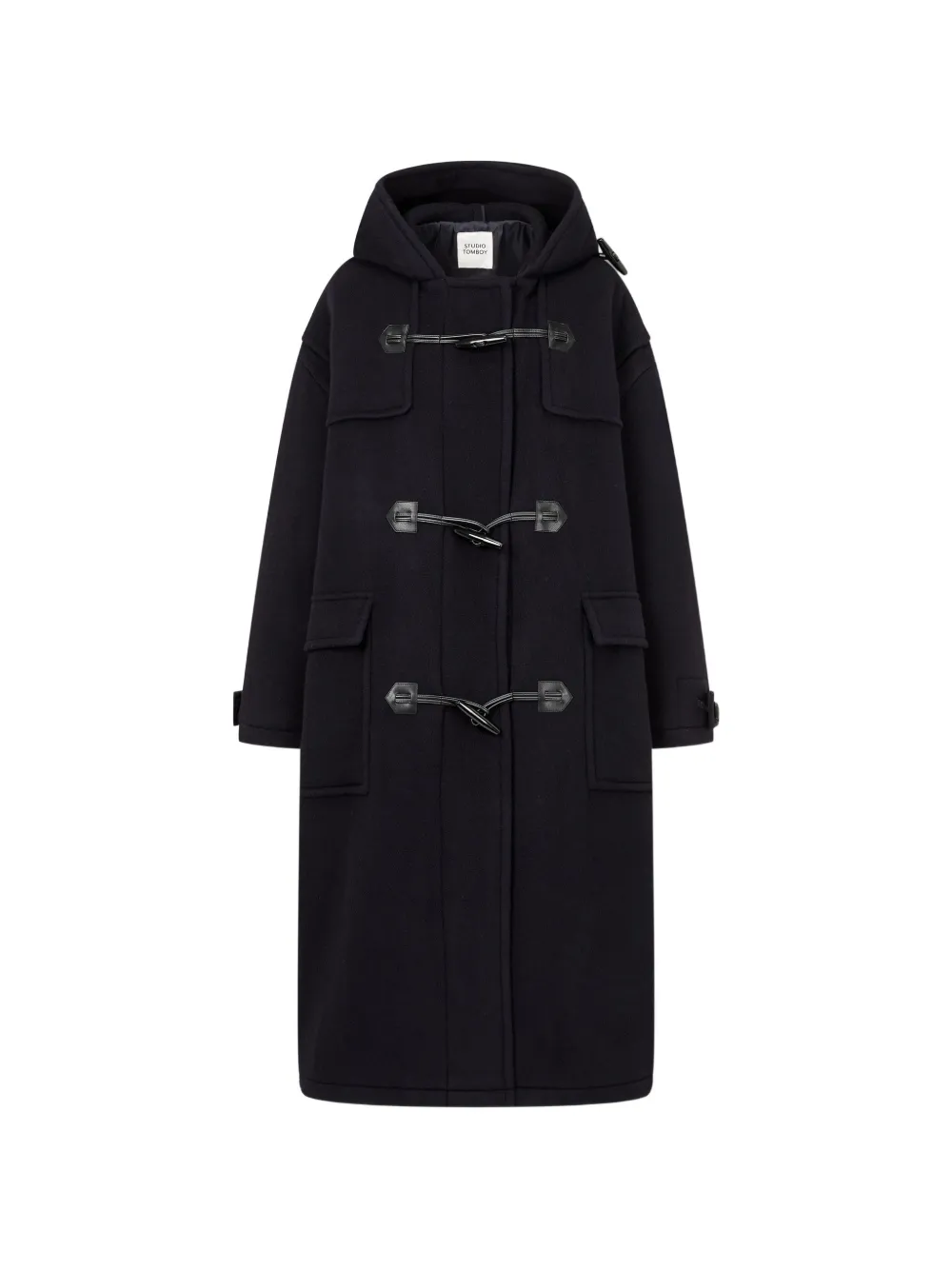 TOMBOY hooded toggle-fastening coat