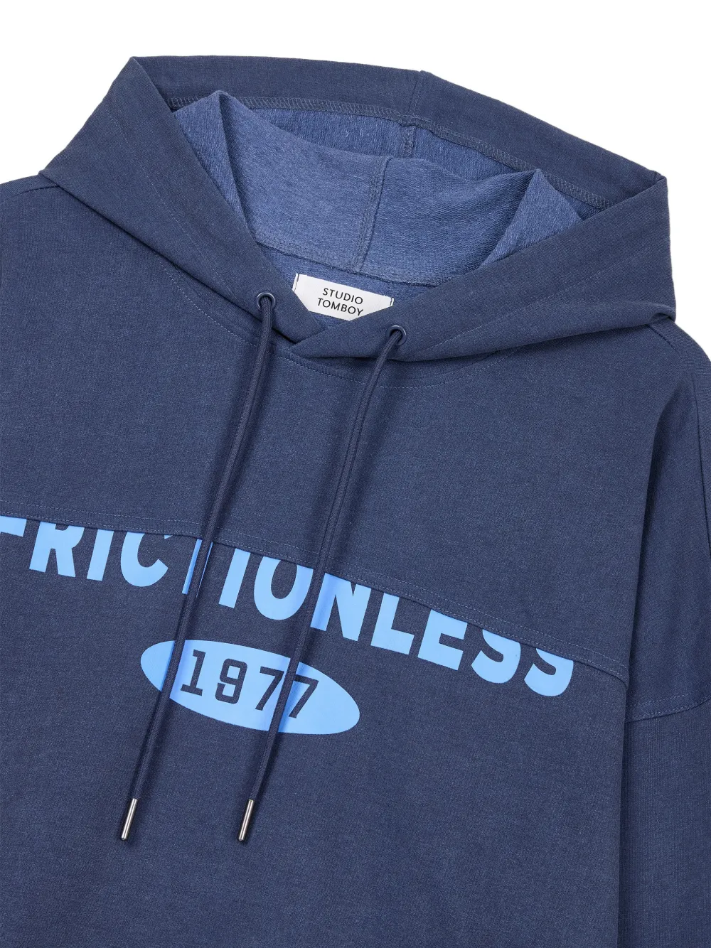 TOMBOY Cropped hoodie met geverfd effect Blauw
