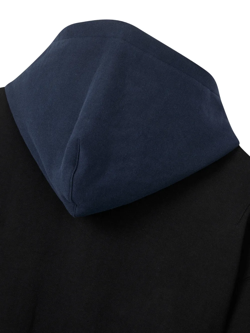 TOMBOY half-zip drawstring hoodie Zwart