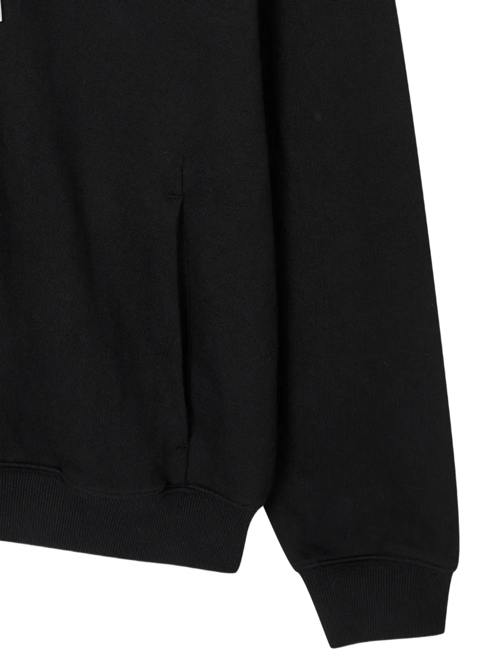 TOMBOY half-zip drawstring hoodie Zwart