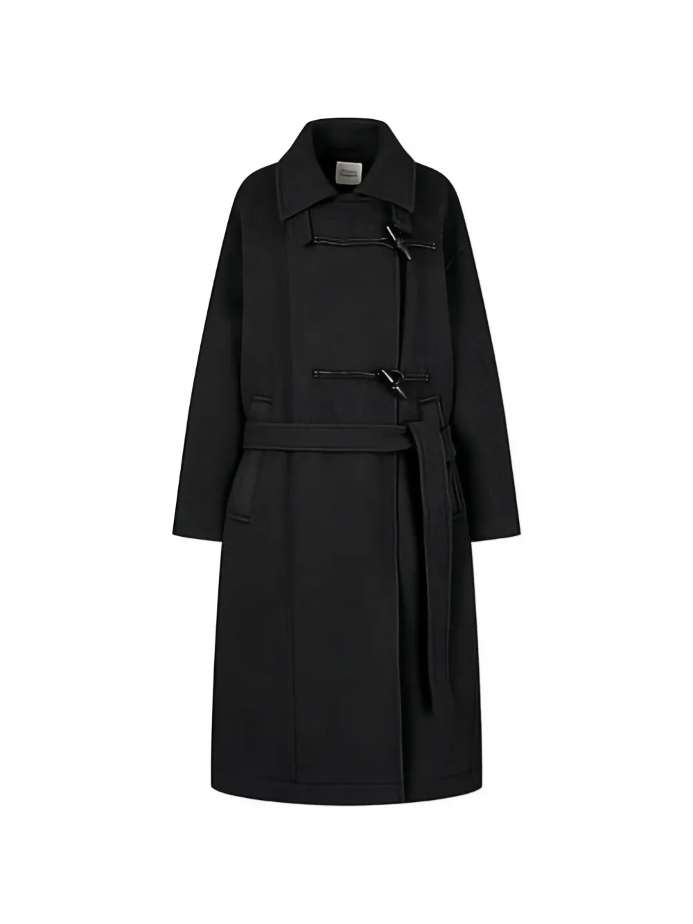 TOMBOY belted toggle-fastening coat - Grigio