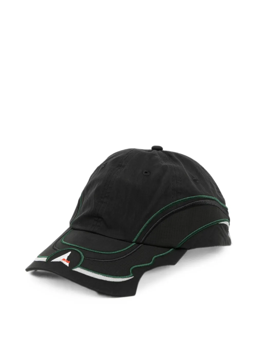Roa Pursuit 6 Panelled Cap In Black
