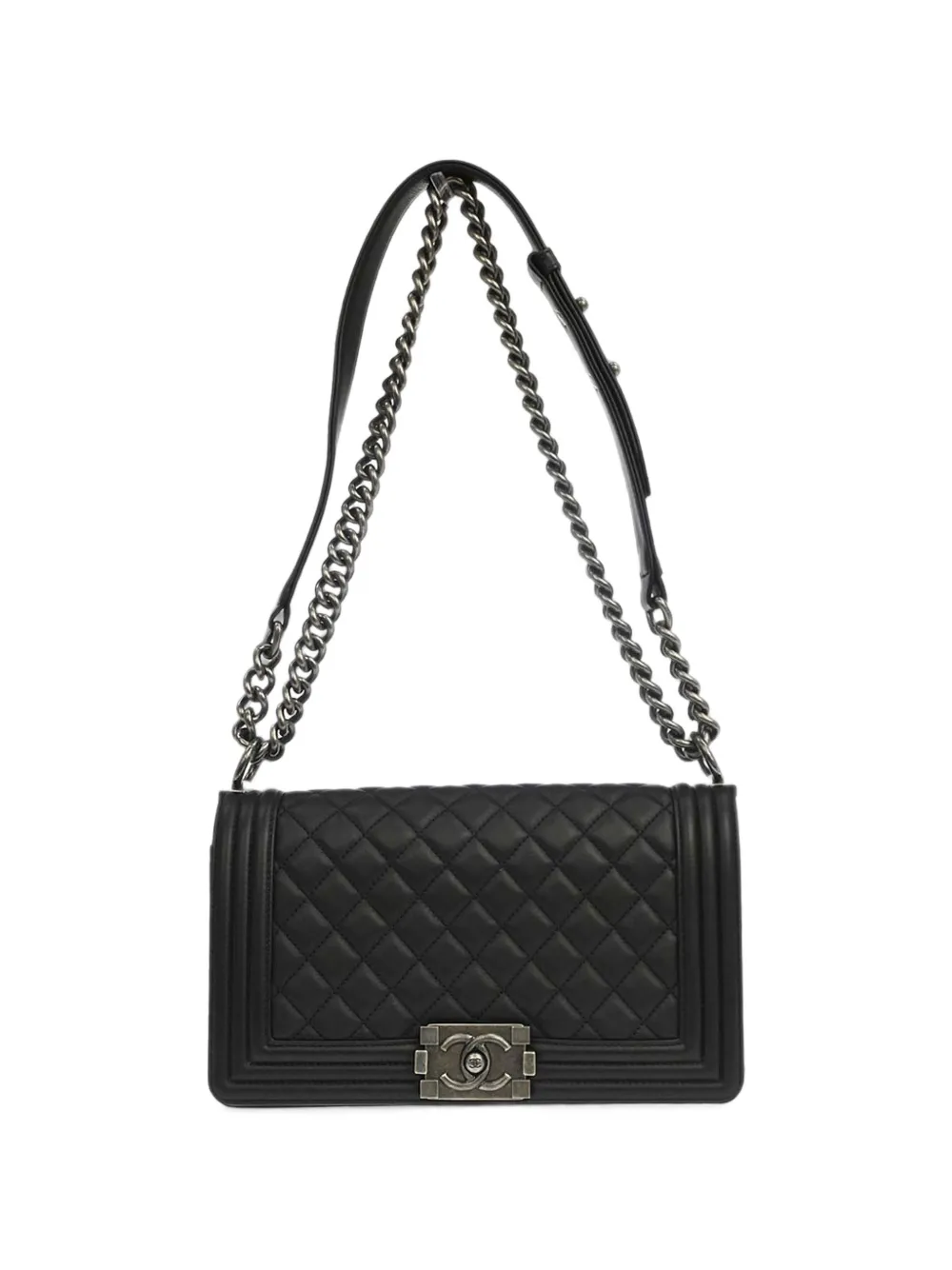 CHANEL Pre-Owned 2018 medium Boy Chanel shoulder bag - Nero