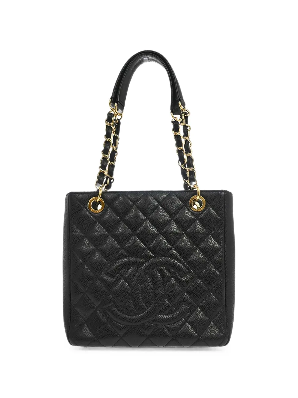 CHANEL Pre-Owned 2010 Petite Shopping Tote chain handbag - Nero