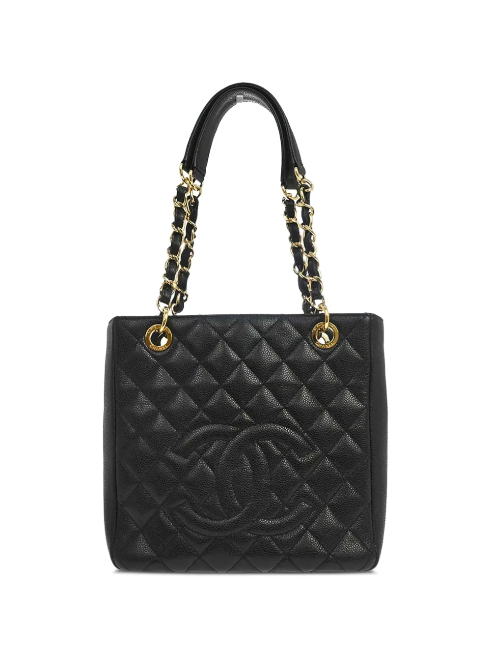 CHANEL Pre-Owned 2010 Petite Shopping Tote chain handbag - Nero
