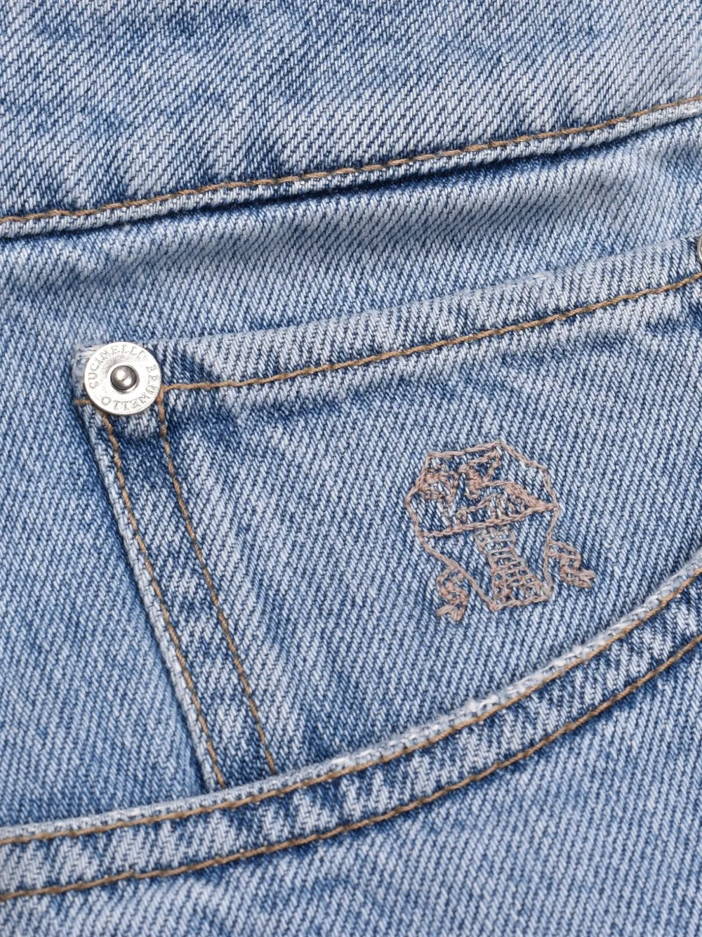 Brunello Cucinelli straight-leg jeans Blauw