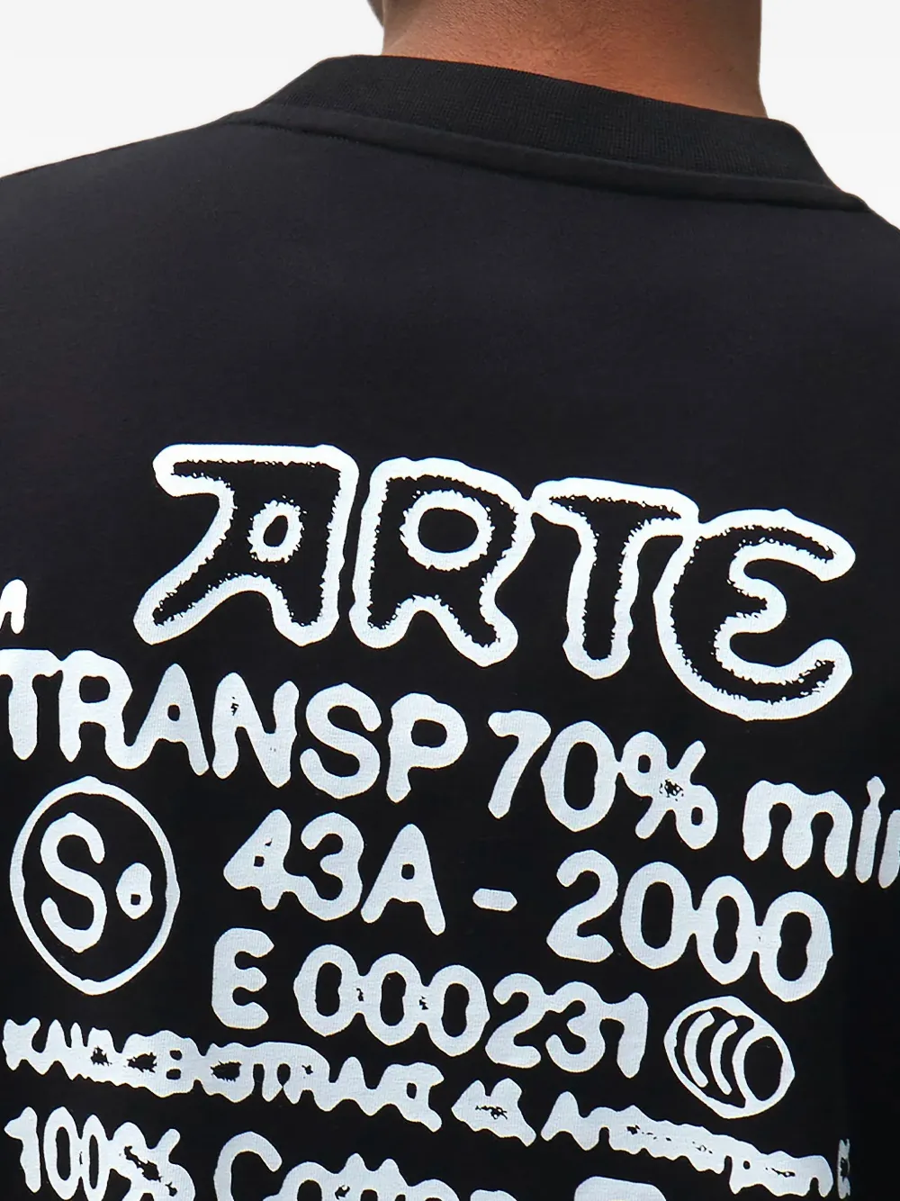 Arte Antwerp graphic-print T-shirt Zwart