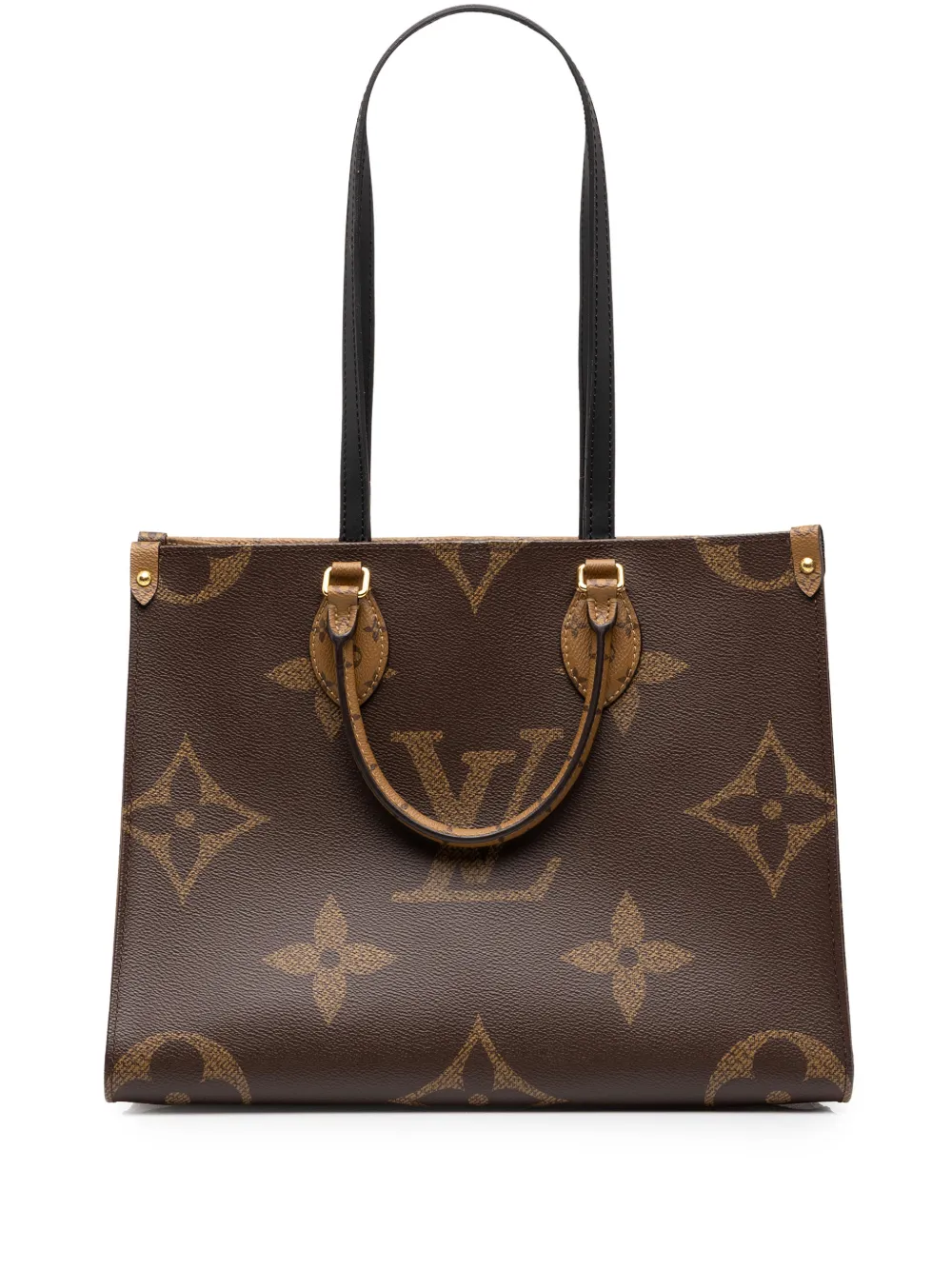 Louis Vuitton Pre-Owned 2021-2026 Monogram Reverse Giant OnTheGo MM satchel - Brown