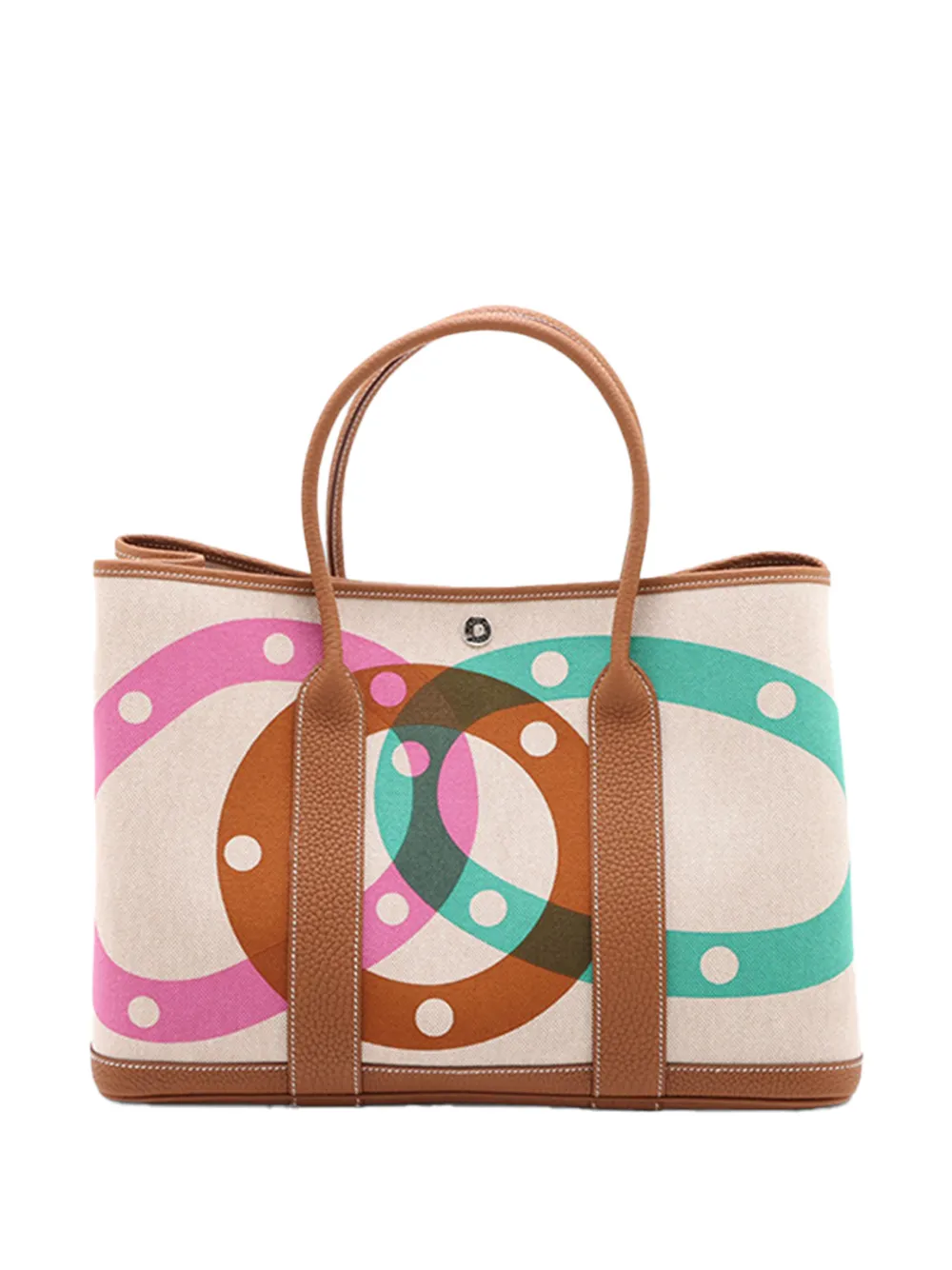 Hermès Pre-Owned 2026 Toile and Negonda H au Pas Garden Party 36 tote bag - Neutrals