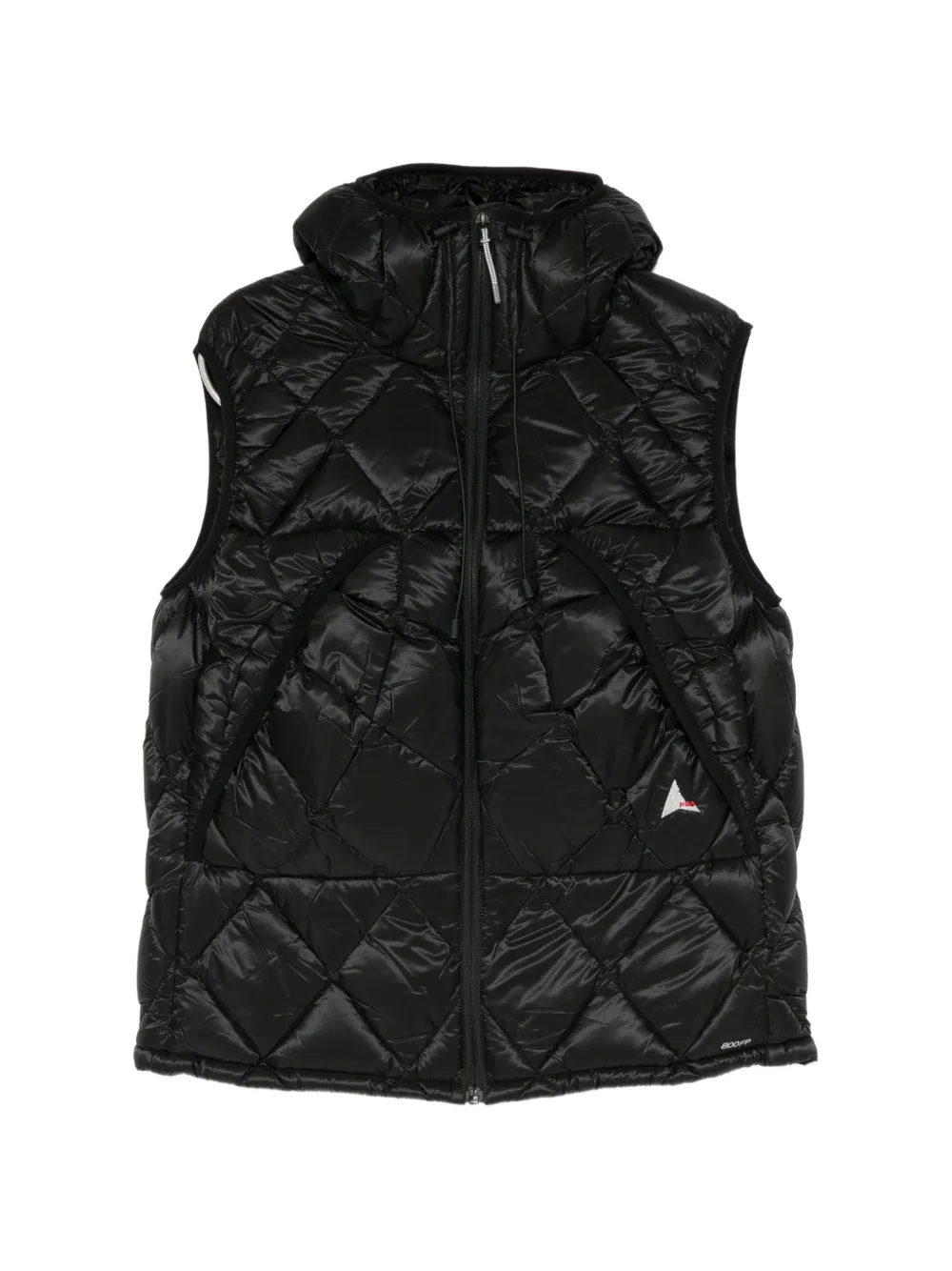 ROA Nuna 800 fill power hooded down vest jacket - Noir ROA Nuna 800 fill power hooded down vest jacket - Noir