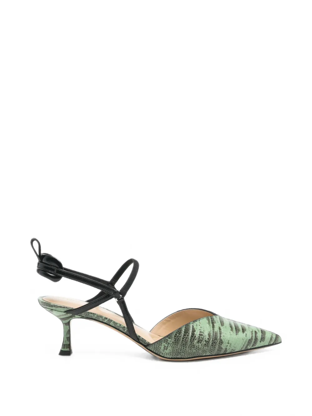 FENDI Colibri snake-print pumps