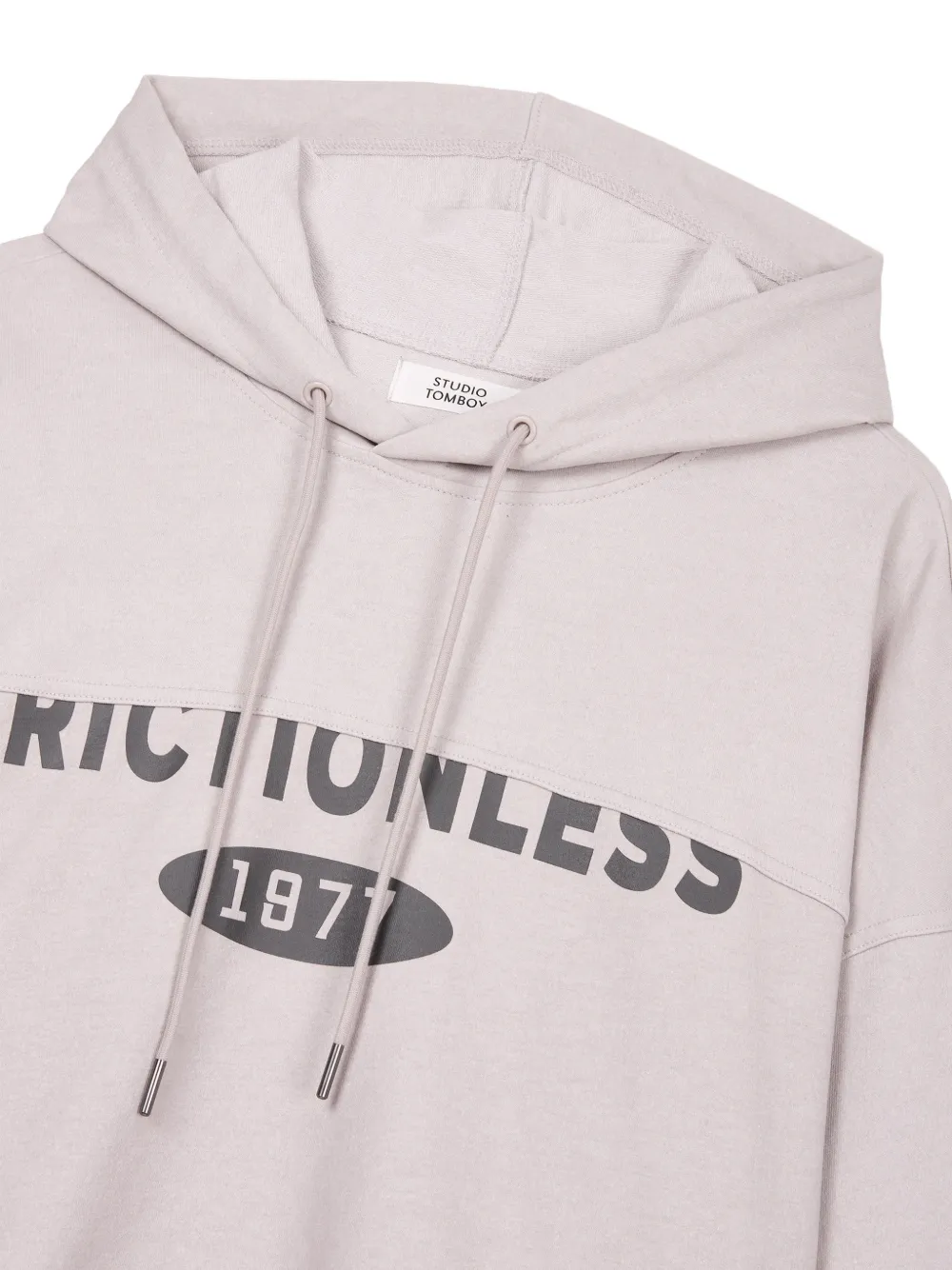 TOMBOY Hoodie met geverfd logo Grijs