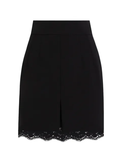 Dolce & Gabbana double-crêpe-wool skirt