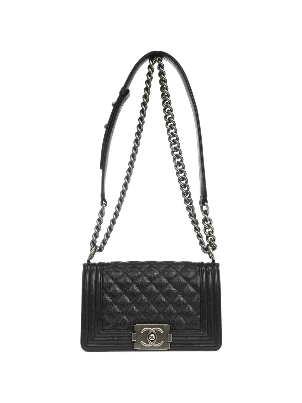 CHANEL Pre-Owned 2019 Boy Chanel chain shoulder bag - Nero