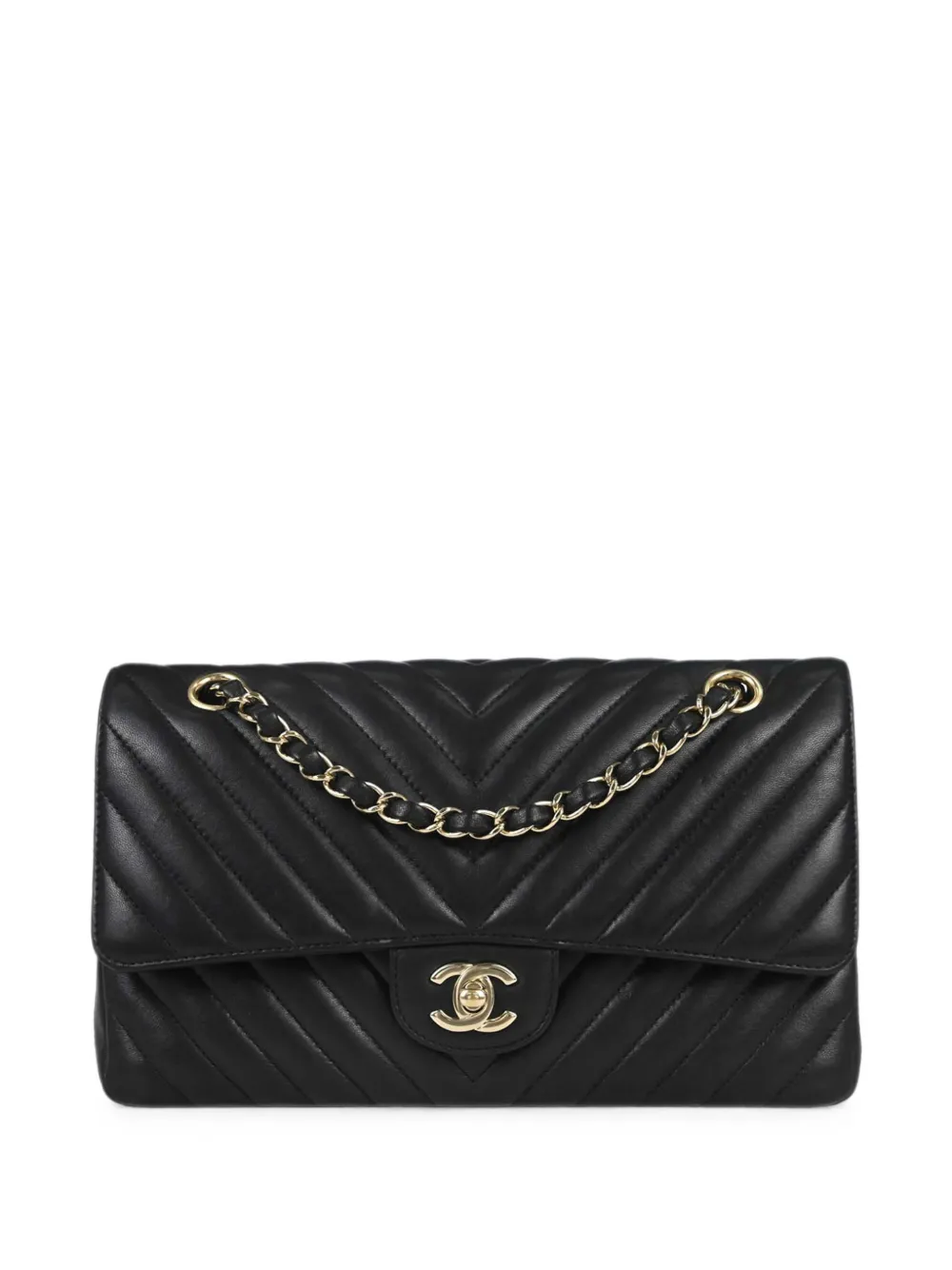 CHANEL Pre-Owned 2019 medium Double Flap shoulder bag - Nero