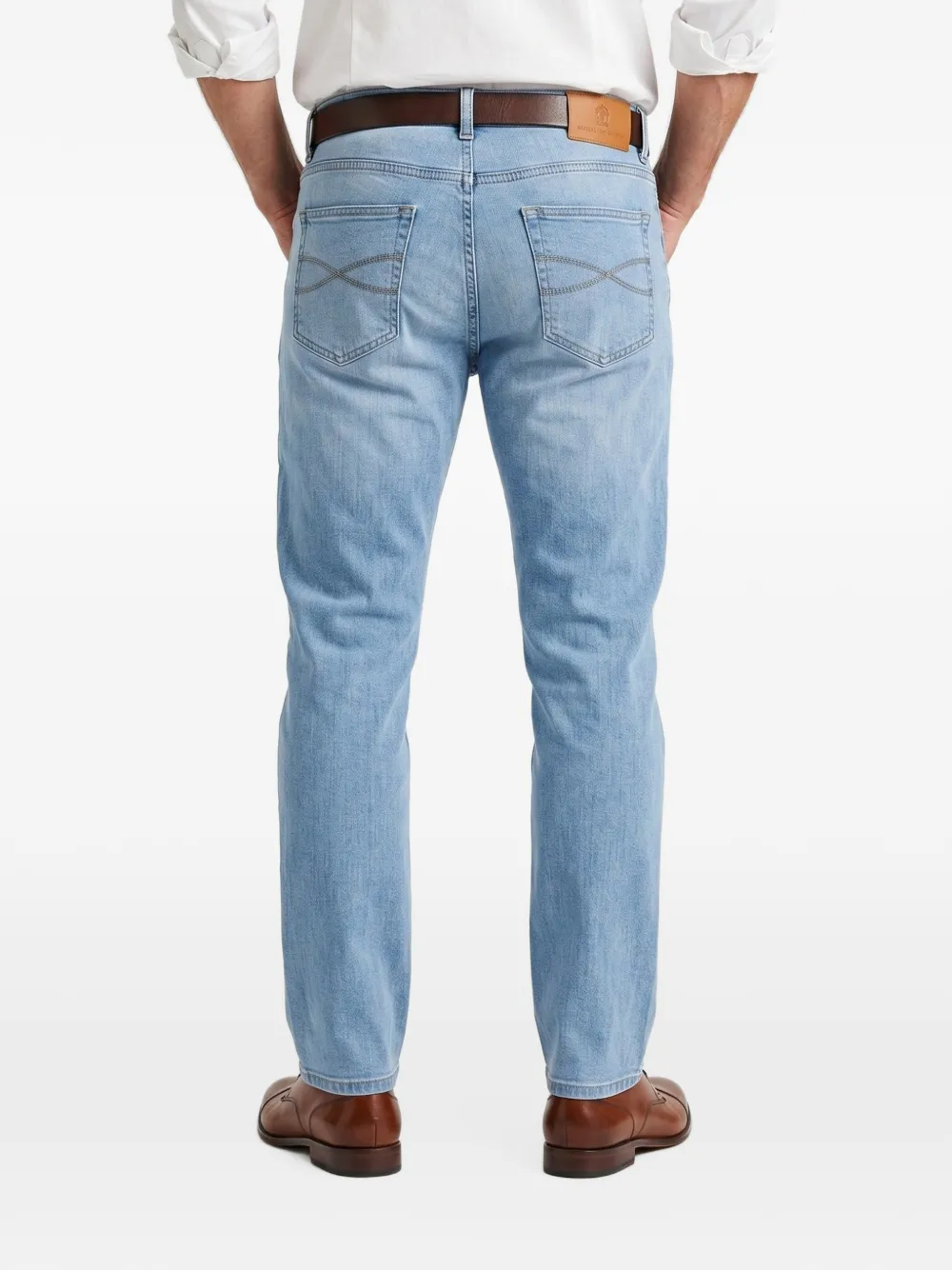 Brunello Cucinelli Jeans met vijf zakken Blauw