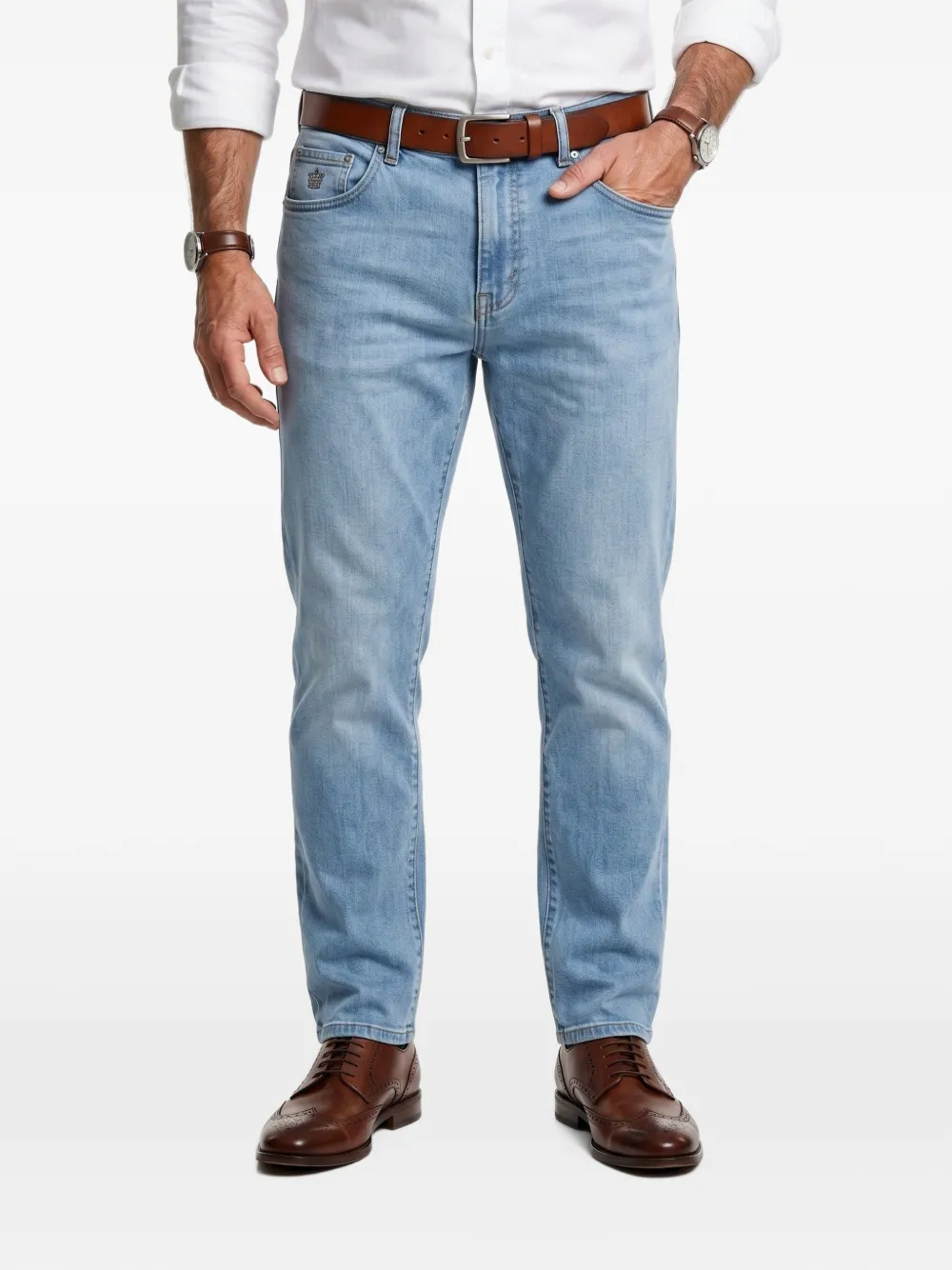 Brunello Cucinelli Jeans met vijf zakken Blauw