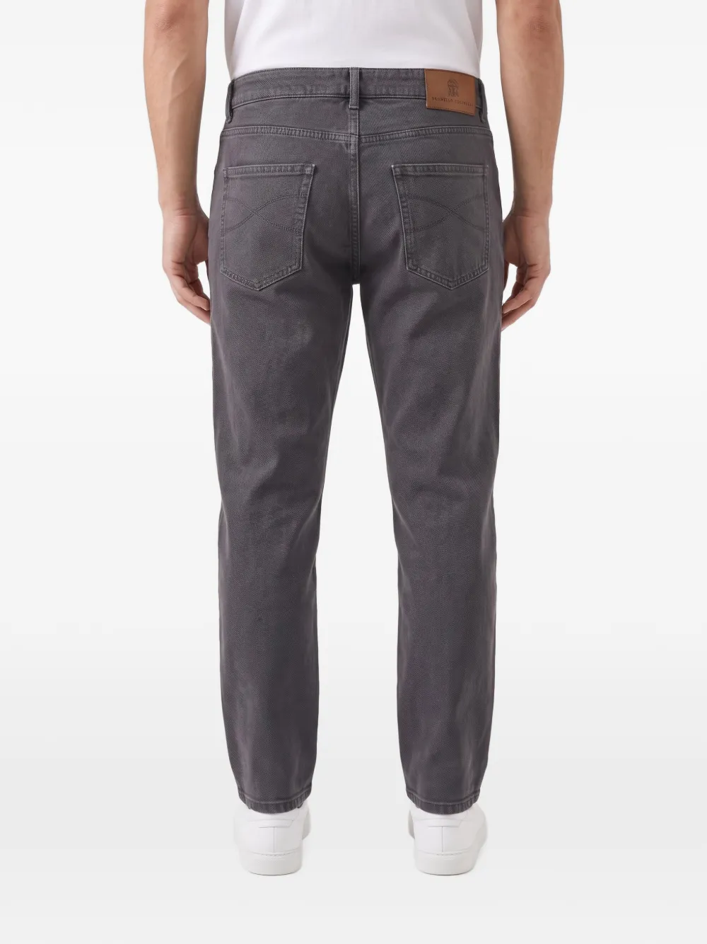 Brunello Cucinelli Katoenen jeans met vijf zakken Grijs