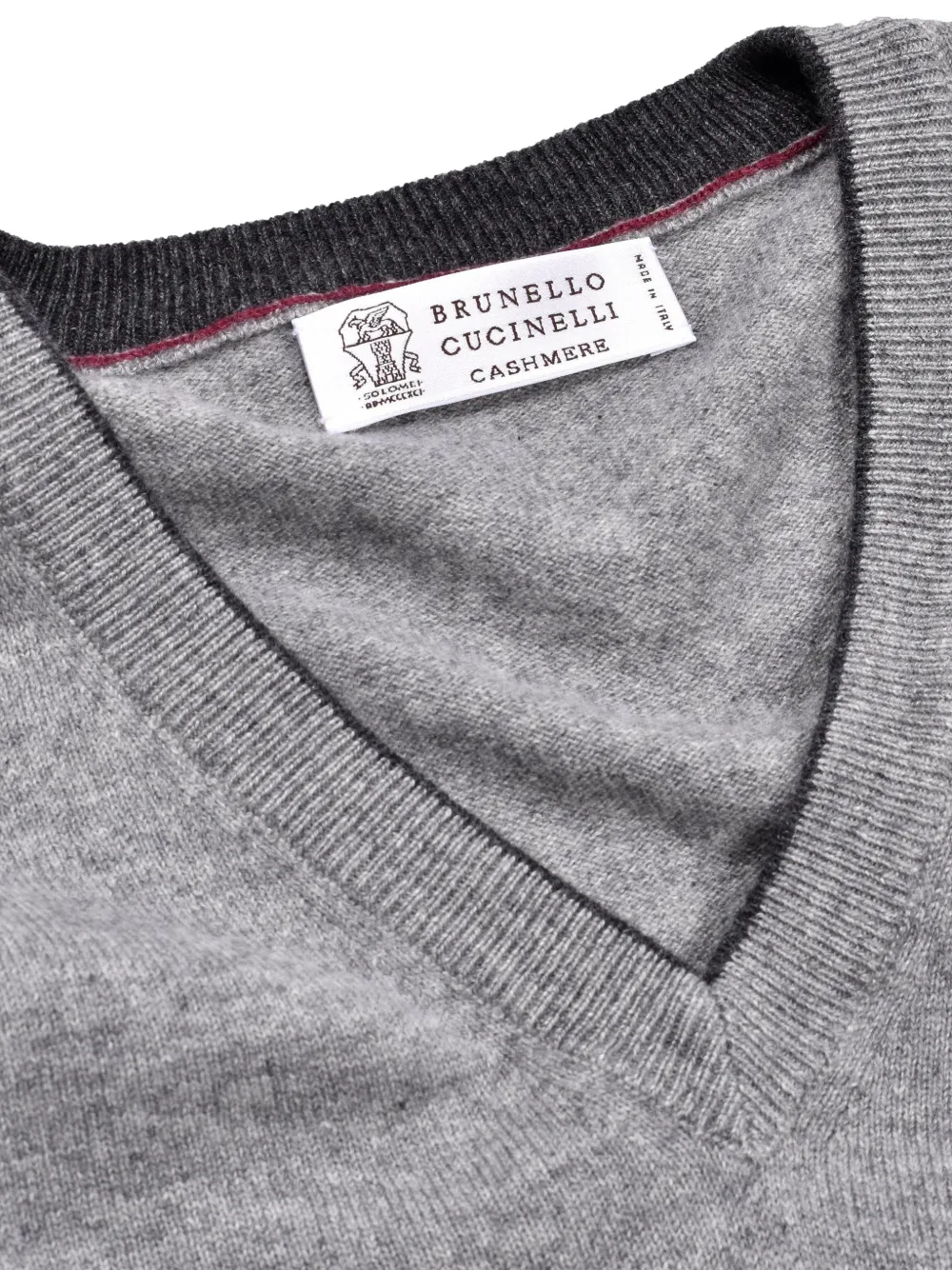 Brunello Cucinelli Trui met V-hals Grijs