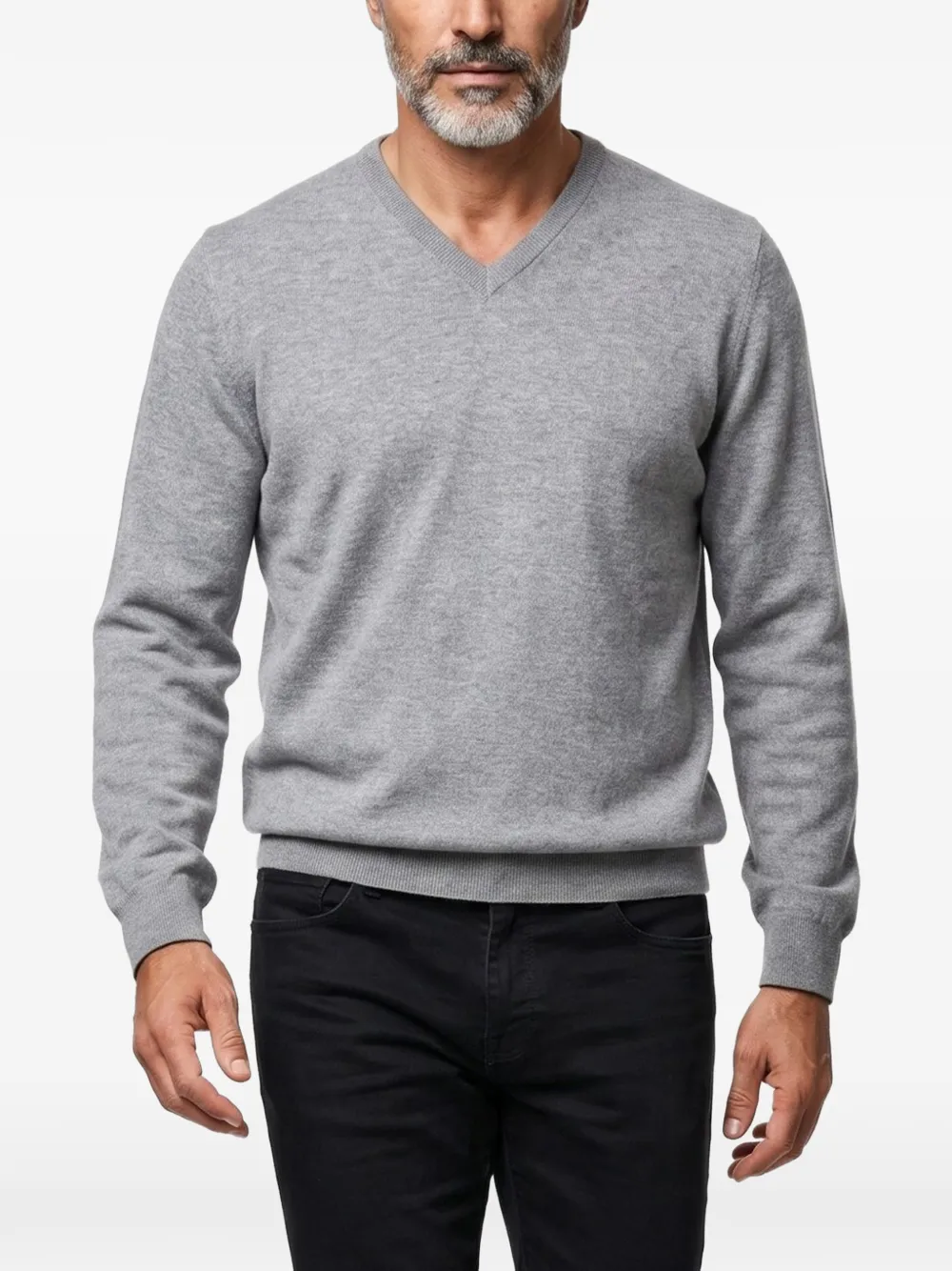 Brunello Cucinelli V-neck cashmere sweater - Grey