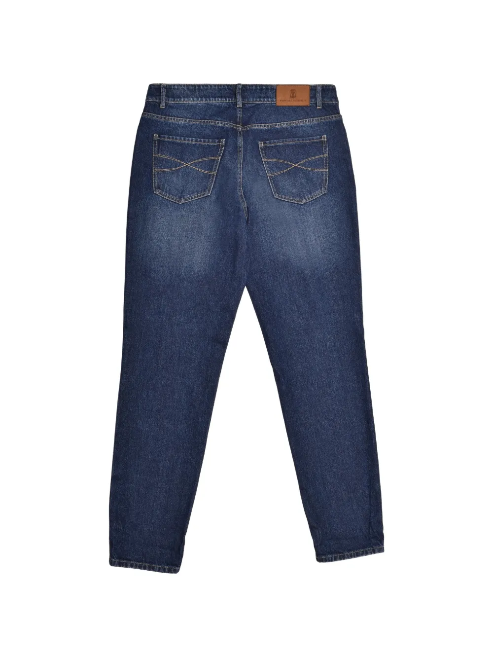 Brunello Cucinelli faded straight-leg jeans Blauw