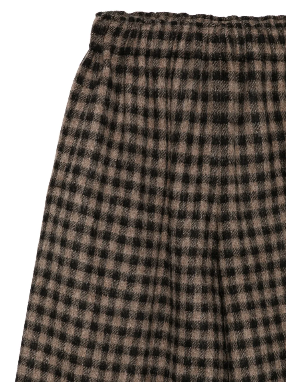 Daniela Gregis Geruite wollen broek Bruin