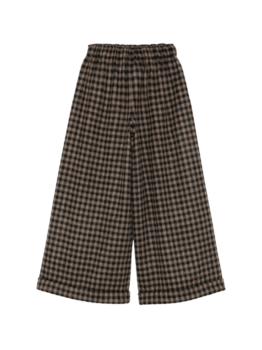 Daniela Gregis Geruite wollen broek Bruin