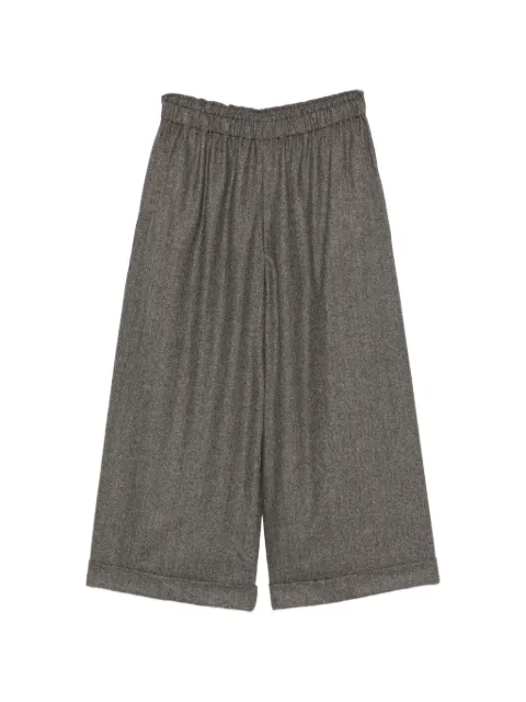 Daniela Gregis herringbone-pattern wide-leg palazzo pants