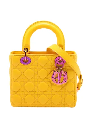 Christian Dior Pre-Owned 2021 Mini Patent Cannage Lady Dior